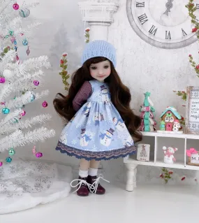 Arctic Snowman - dress ensemble with boots for Ruby Red Fashion Friends doll