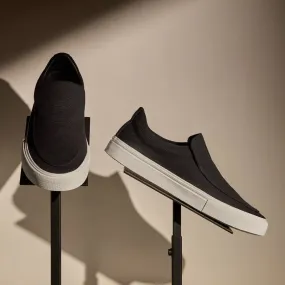 Women's Coastal Canvas Slip On - Black
